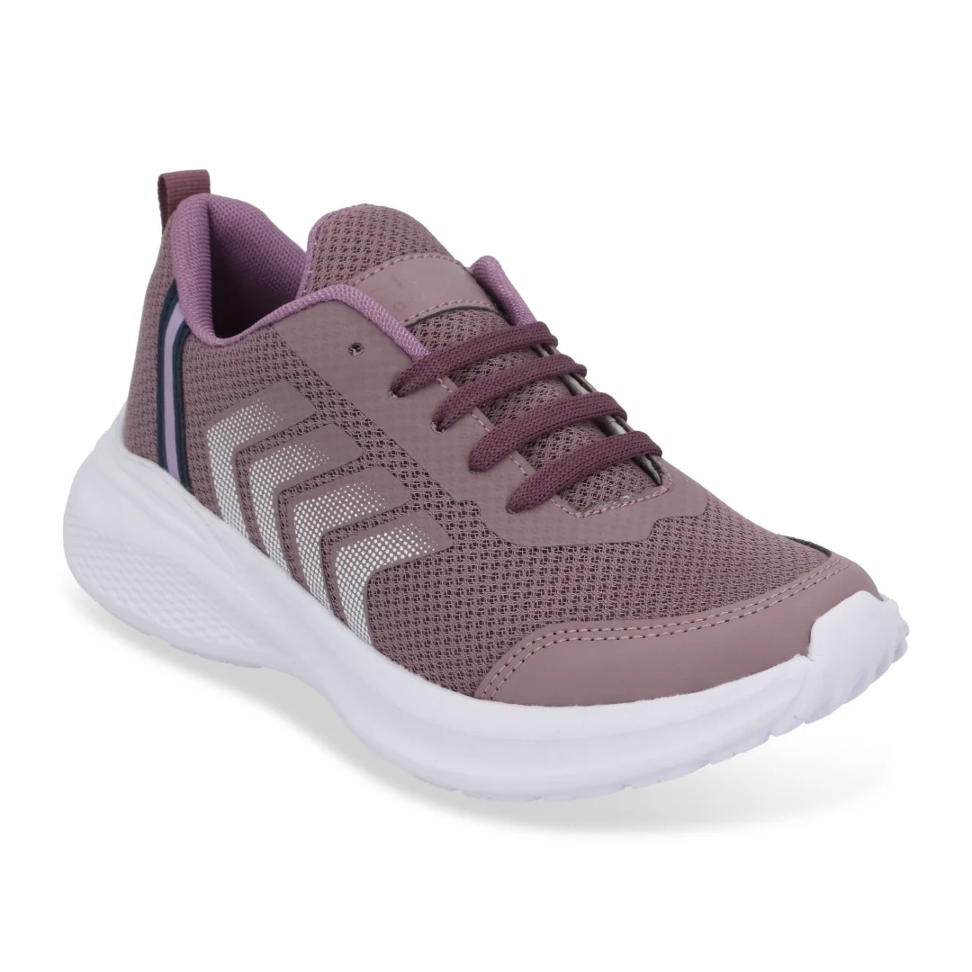 TENIS DE PISO MUJER LILA CON CINTAS 03266