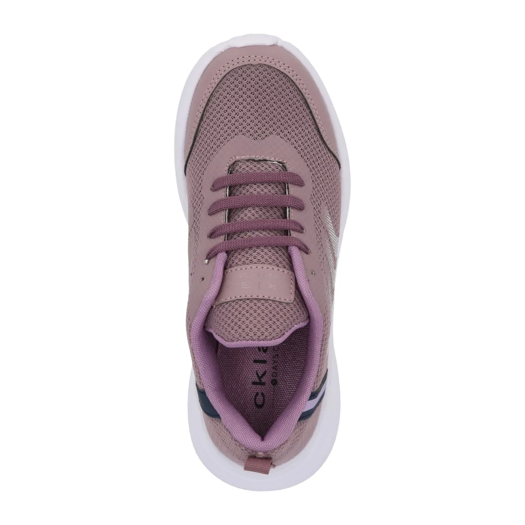 TENIS DE PISO MUJER LILA CON CINTAS 03266 - Image 5