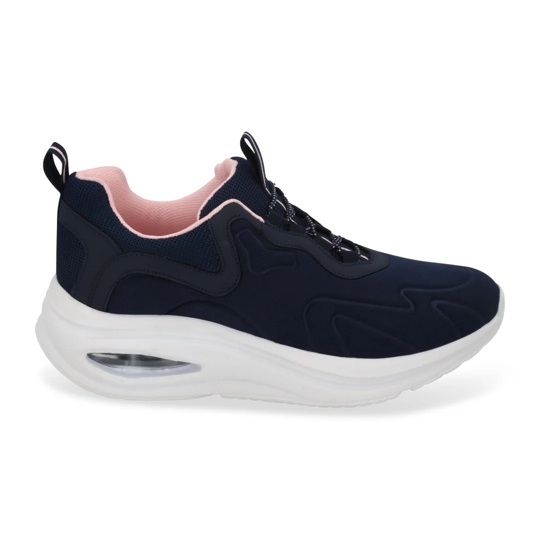 TENIS DE PISO MUJER MARINO CON SUELA DE BURBUJA 03705 - Image 2