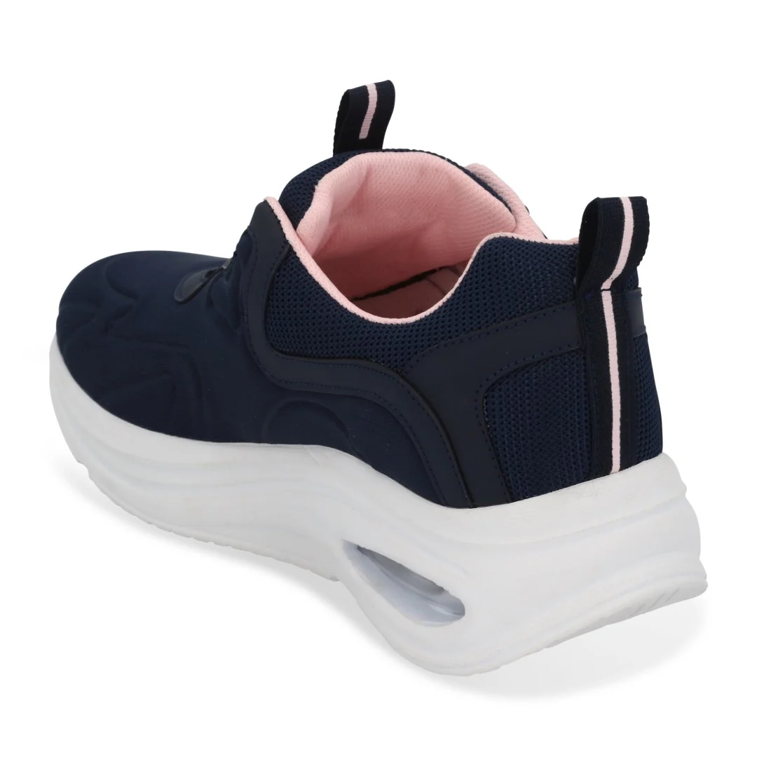 TENIS DE PISO MUJER MARINO CON SUELA DE BURBUJA 03705 - Image 3