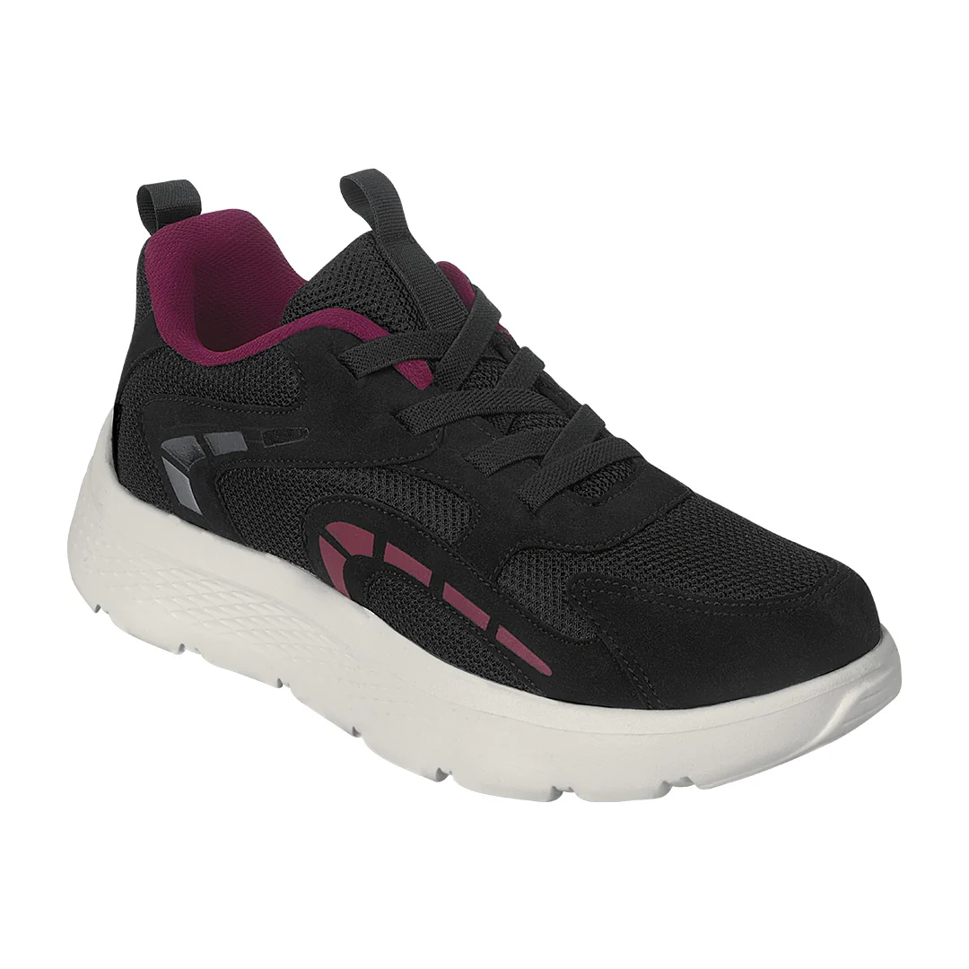 TENIS DE PISO NEGRO CON CINTAS ELÁSTICAS 59539
