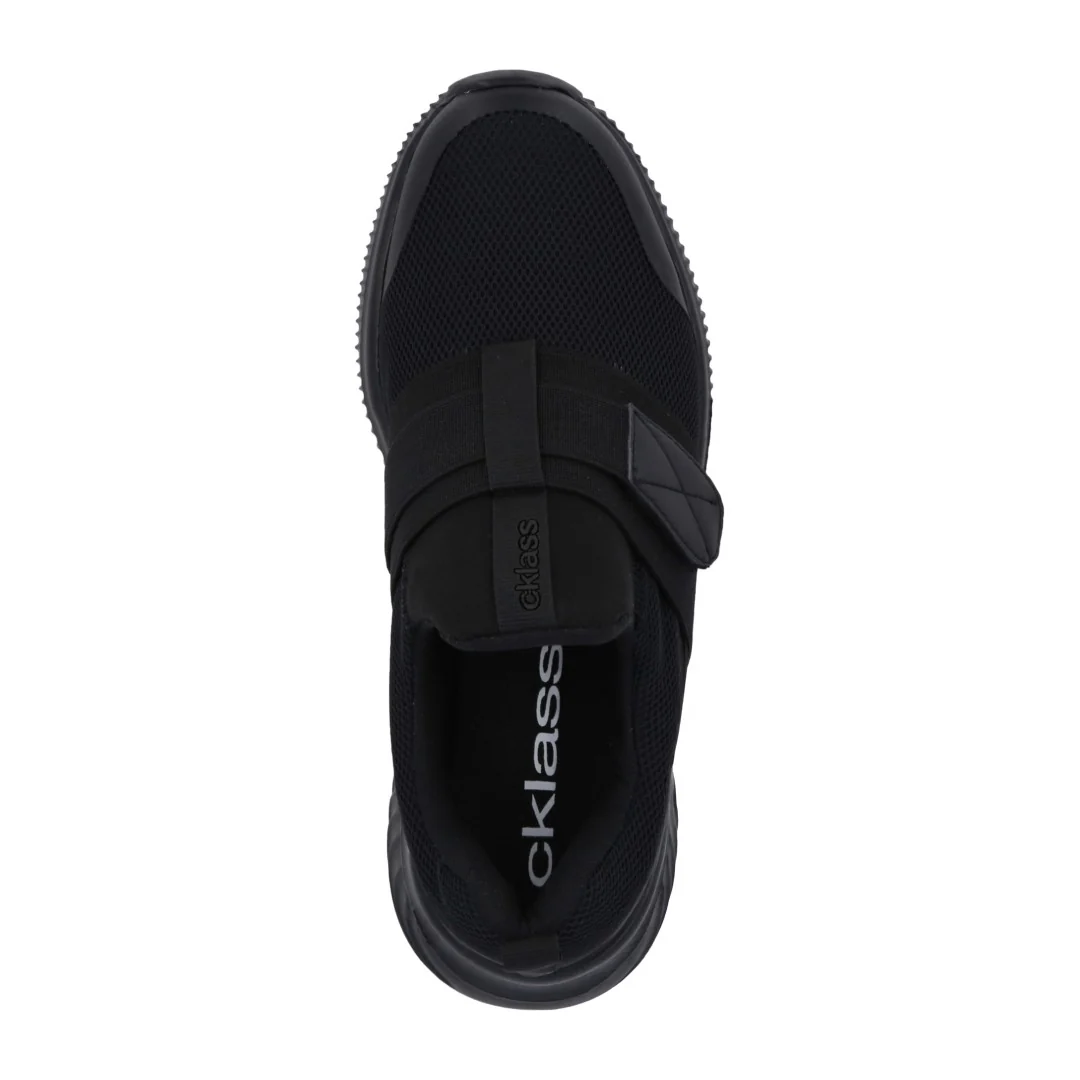 TENIS DE PISO NEGRO CON ELÁSTICO Y CONTACTEL 32553 - Image 5