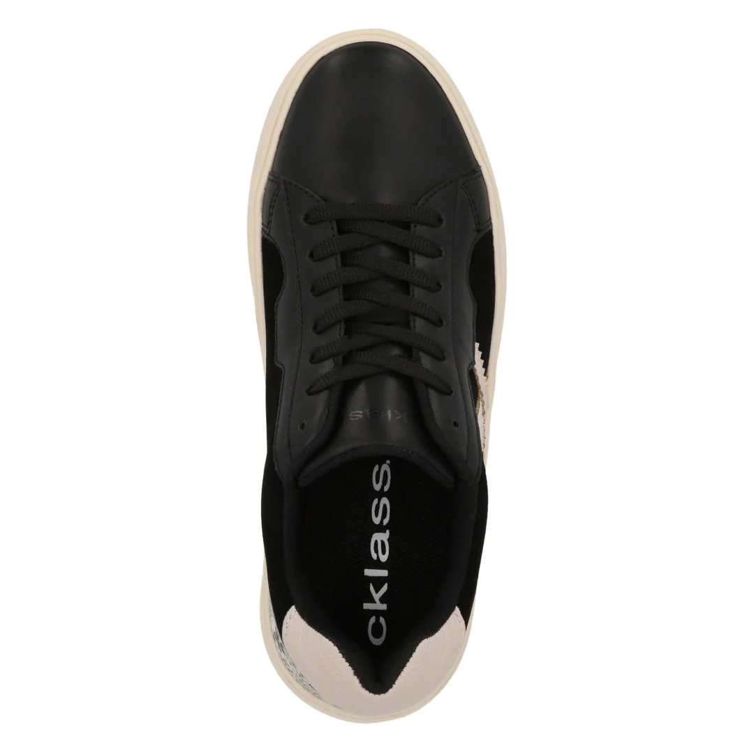 TENIS DE PISO NEGRO ESTAMPADO 56224 - Image 5