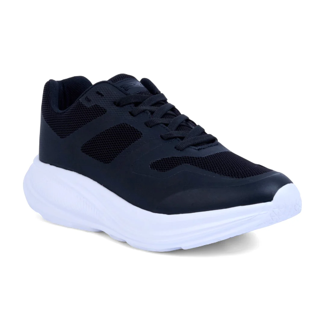 TENIS DE PISO NEGRO TEXTIL 04657