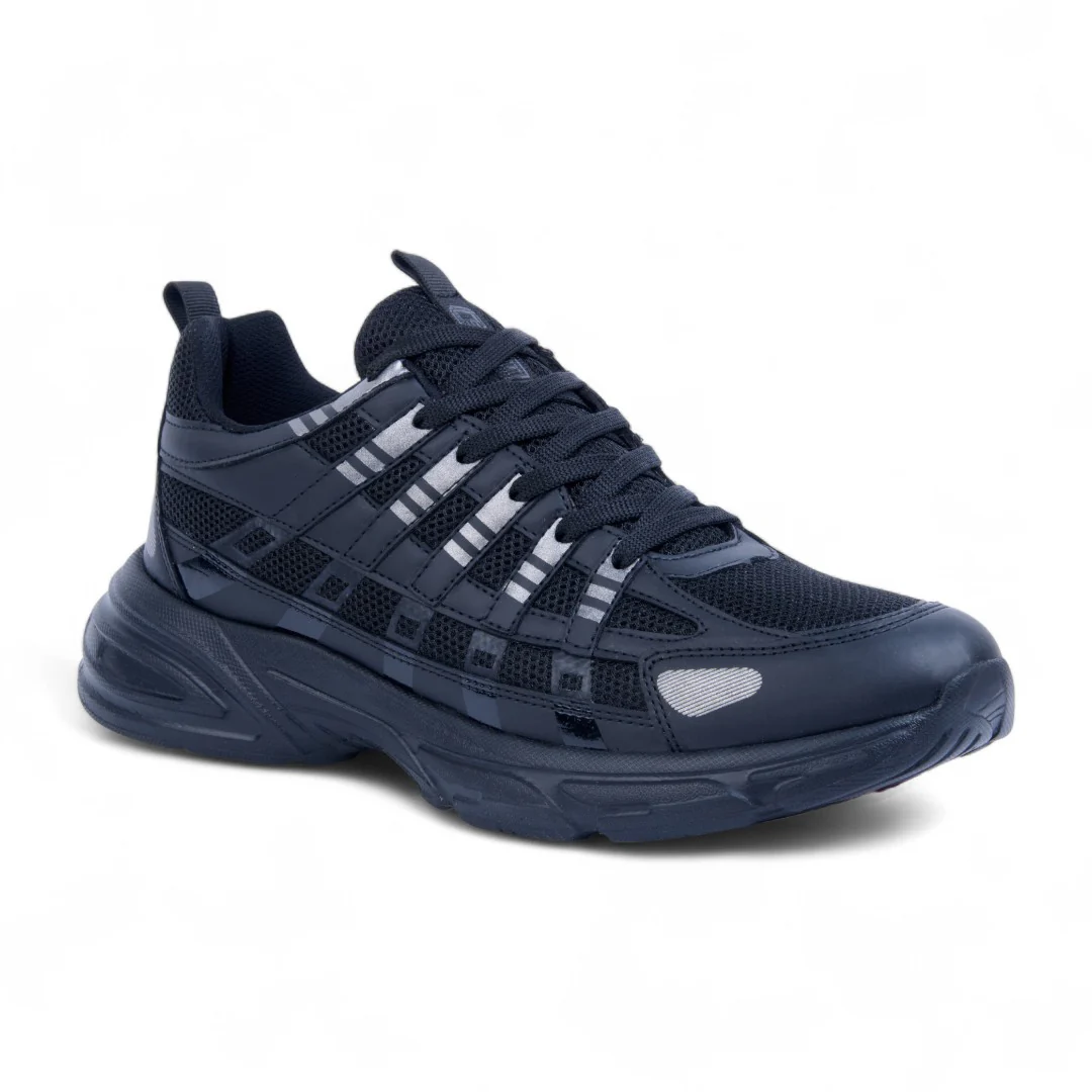 TENIS DE PISO NEGRO TEXTIL 58717