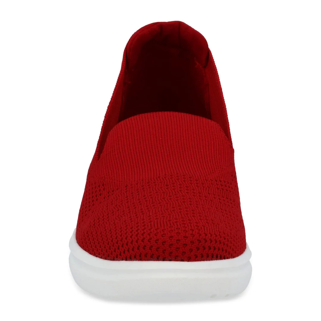 TENIS DE PISO ROJO TEXTIL TEJIDO 03917 - Image 3