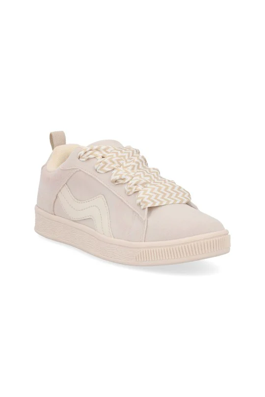 TENIS DE PISO ROJO Y BEIGE CON CINTAS DUO 422/40034