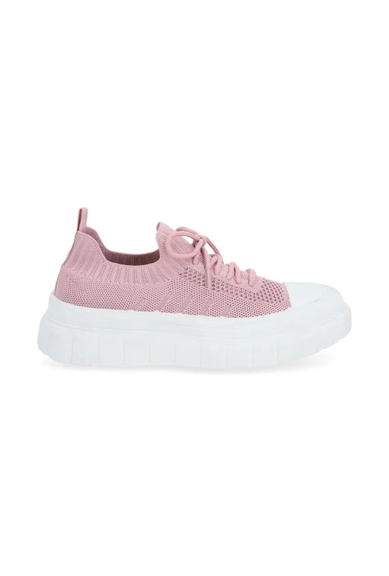TENIS DE PISO ROSA CON CINTAS 70625 - Image 2