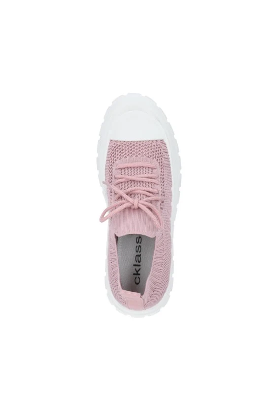 TENIS DE PISO ROSA CON CINTAS 70625 - Image 5