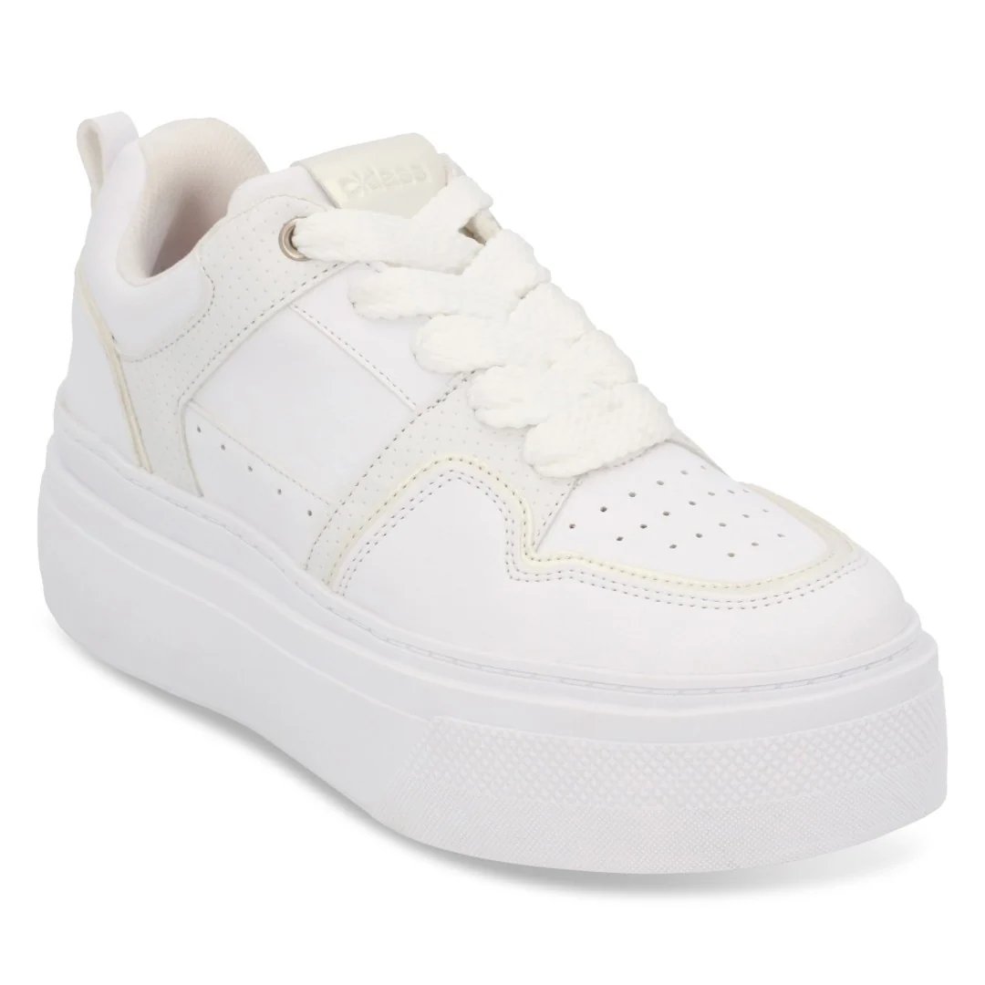 TENIS DE PLATAFORMA BLANCO AGUJETAS 50508