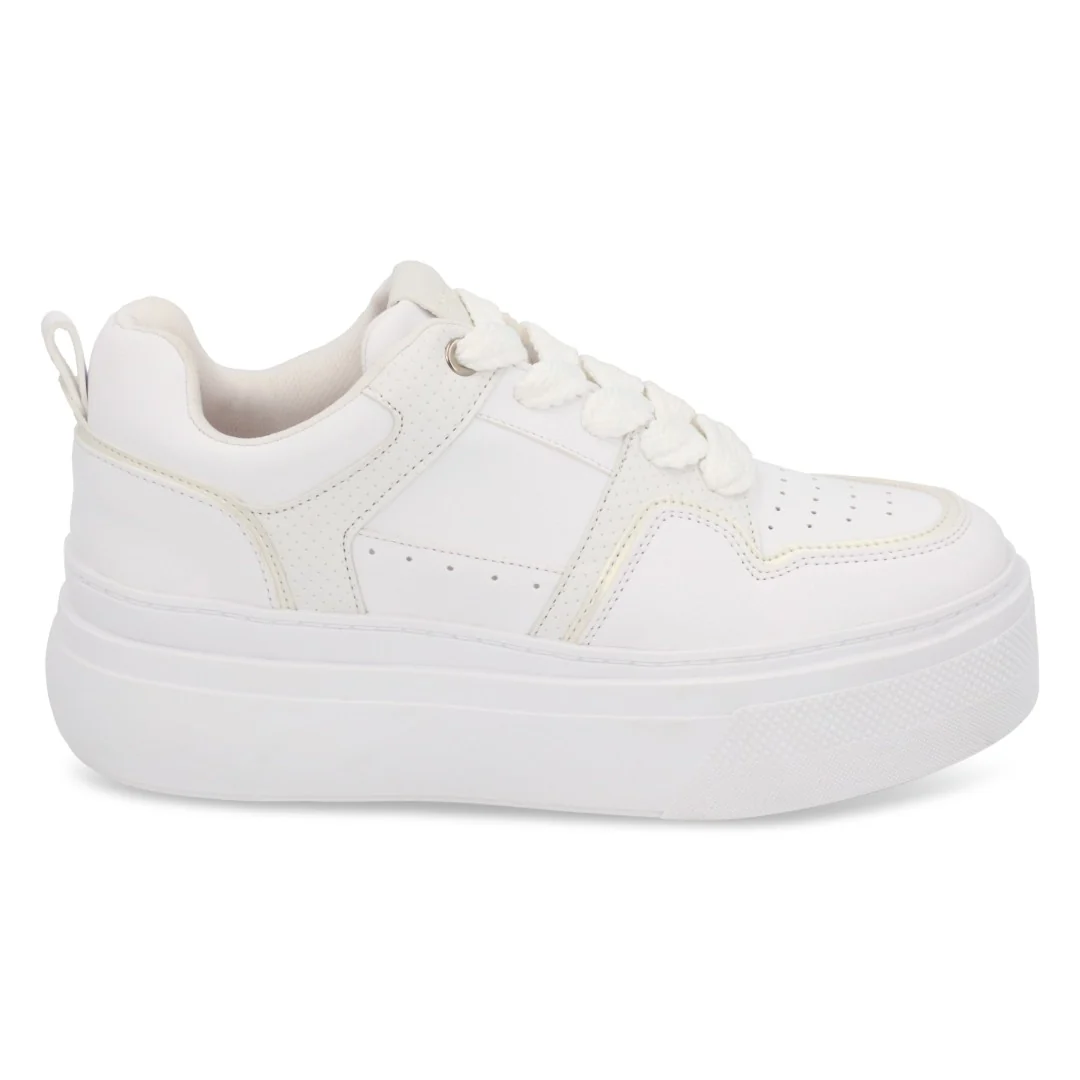 TENIS DE PLATAFORMA BLANCO AGUJETAS 50508 - Image 2