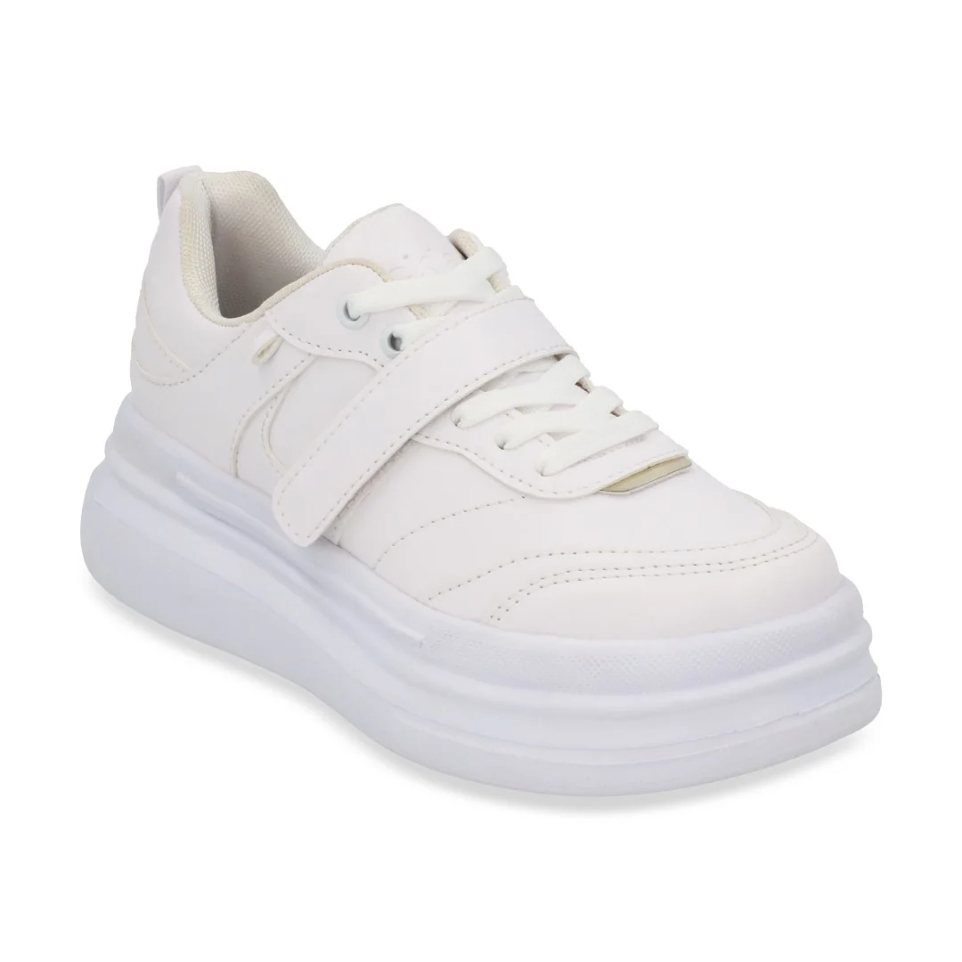 TENIS DE PLATAFORMA BLANCO CON CADENAS Y PERLAS 32850 - Image 6