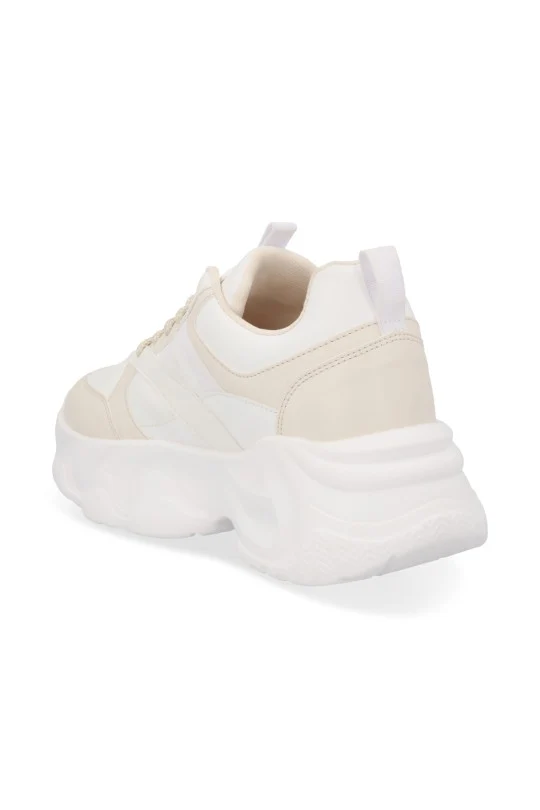 TENIS DE PLATAFORMA BLANCO CON CINTAS 12570 - Image 3