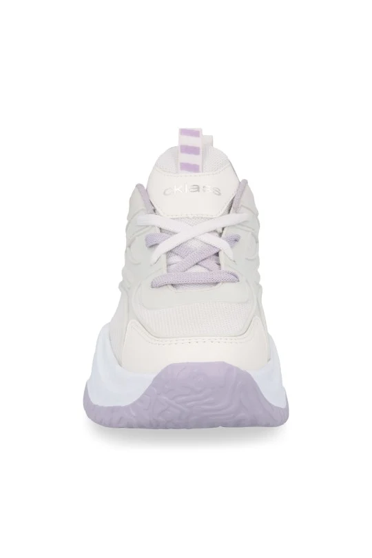 TENIS DE PLATAFORMA BLANCO CON CINTAS 50002 - Image 5