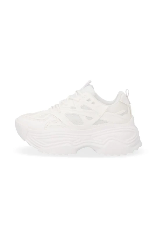 TENIS DE PLATAFORMA BLANCO SINTETICO 32843 - Image 2