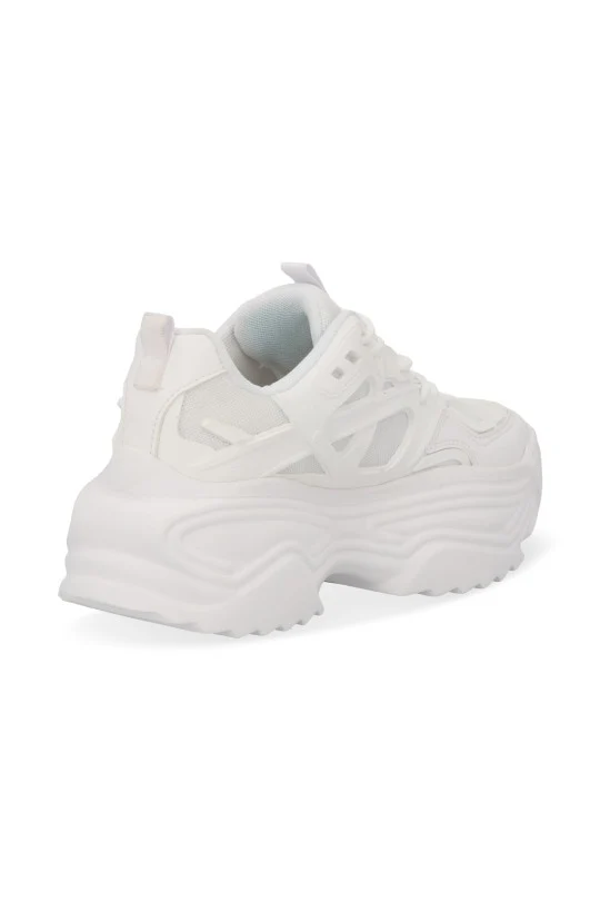 TENIS DE PLATAFORMA BLANCO SINTETICO 32843 - Image 4