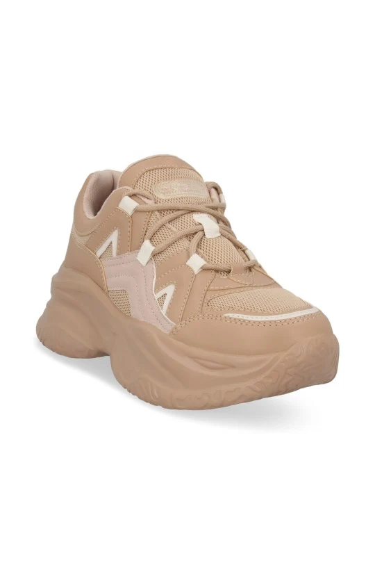 TENIS DE PLATAFORMA CAFÉ CON CINTAS 50003 - Image 2
