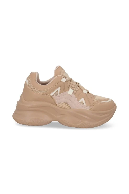 TENIS DE PLATAFORMA CAFÉ CON CINTAS 50003 - Image 3