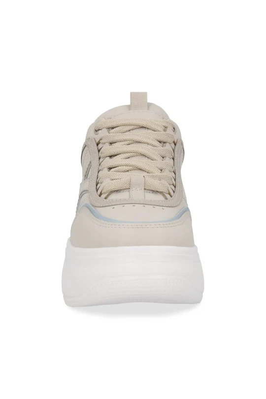 TENIS DE PLATAFORMA GRIS CON CINTAS 32839 - Image 5