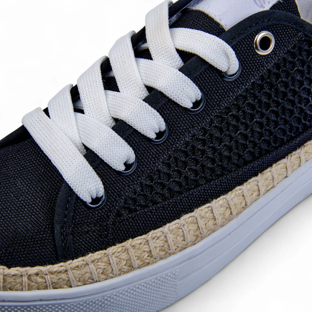 TENIS DE PLATAFORMA HUESO CON CINTAS 46785 - Image 6