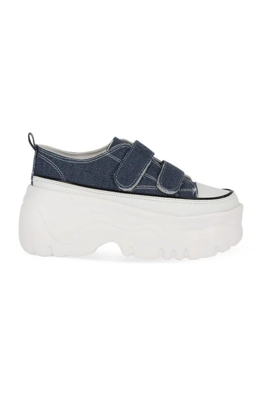 TENIS DE PLATAFORMA MEZCLILLA CON CONTACTEL 29888 - Image 2