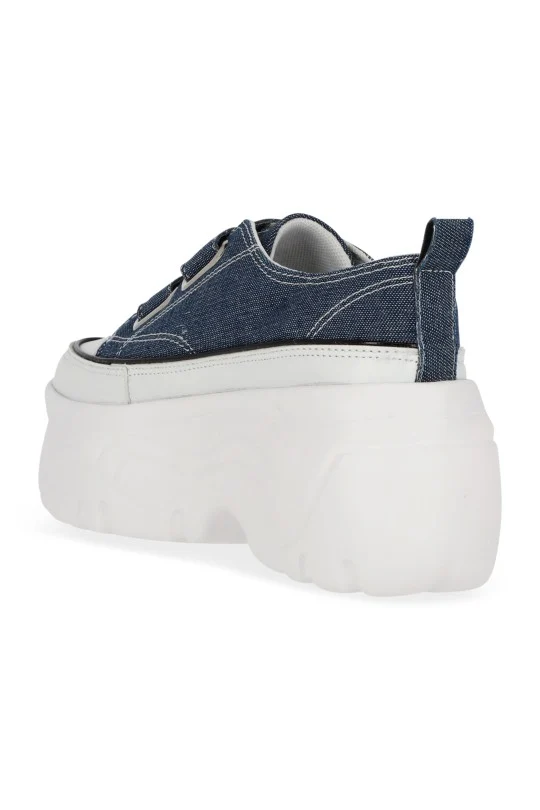 TENIS DE PLATAFORMA MEZCLILLA CON CONTACTEL 29888 - Image 3