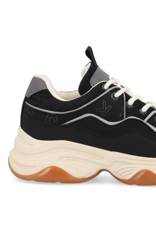 TENIS DE PLATAFORMA NEGRO CON CINTAS 20751 - Image 6