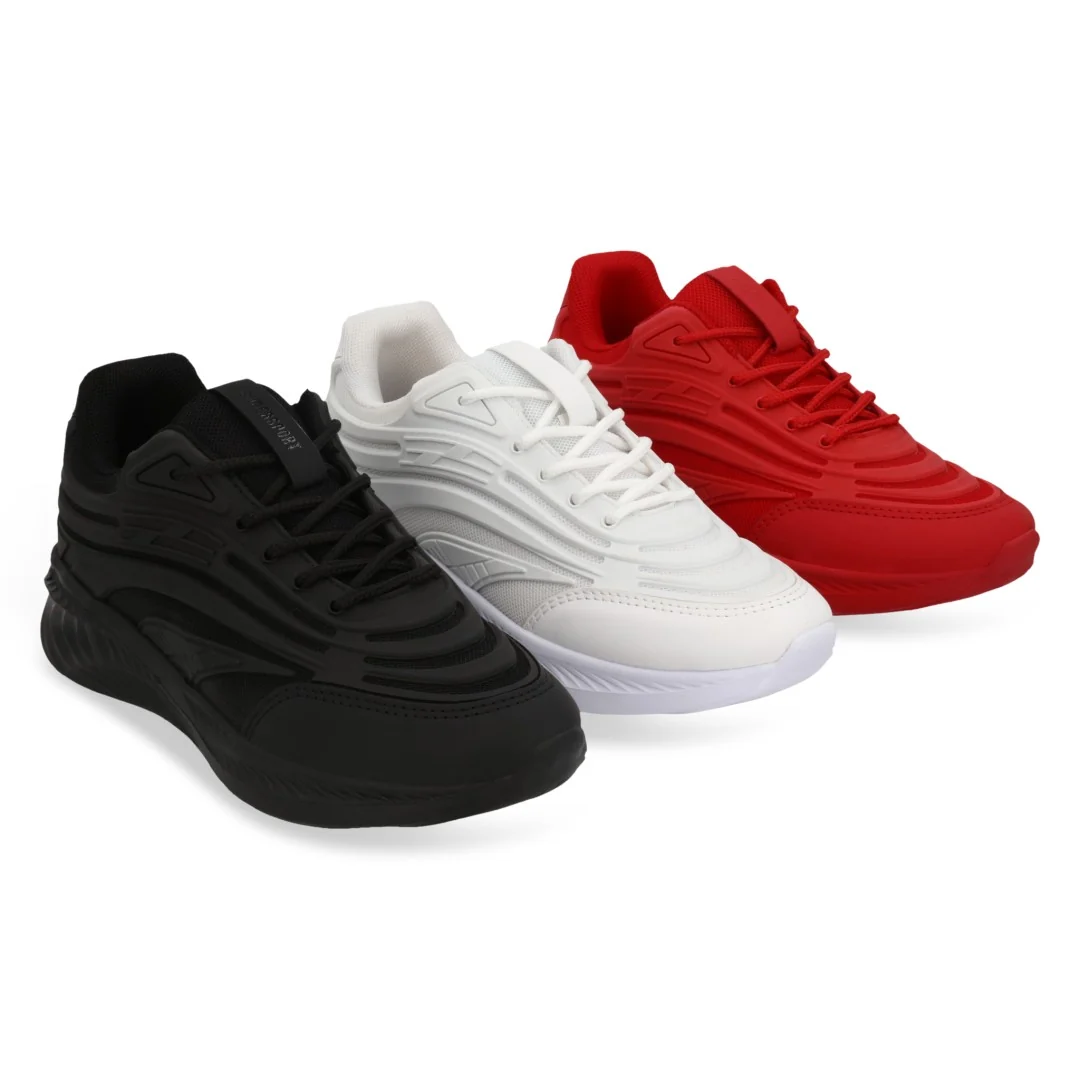 TENIS DEPORTIVO BLANCO, NEGRO O ROJO 62690
