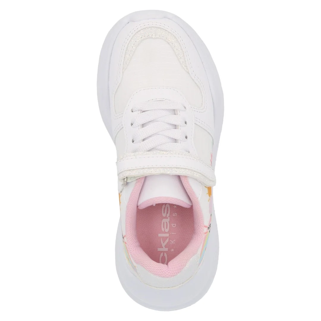 TENIS DEPORTIVO BLANCO Y MULTICOLOR CON ADORNO DUO 688 - Image 6