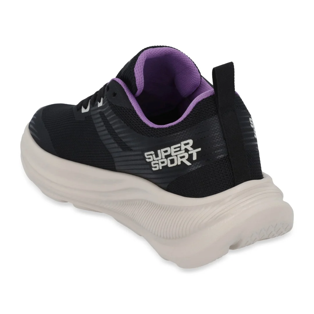 TENIS DEPORTIVO DE DAMA EN COLOR NEGRO 60365 - Image 3