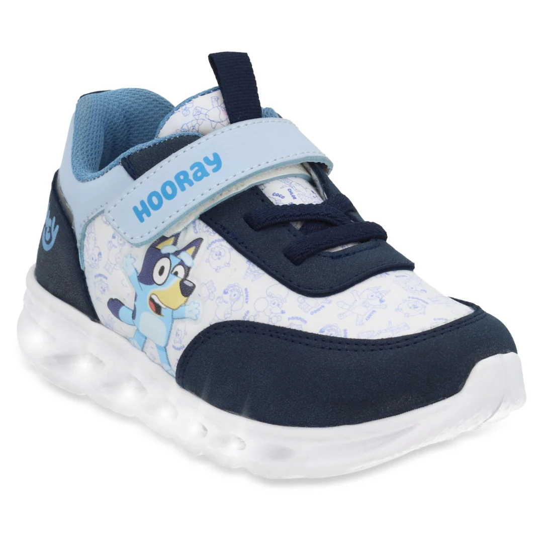 TENIS DEPORTIVO MULTICOLOR CON LUCES DE BLUEY 09756