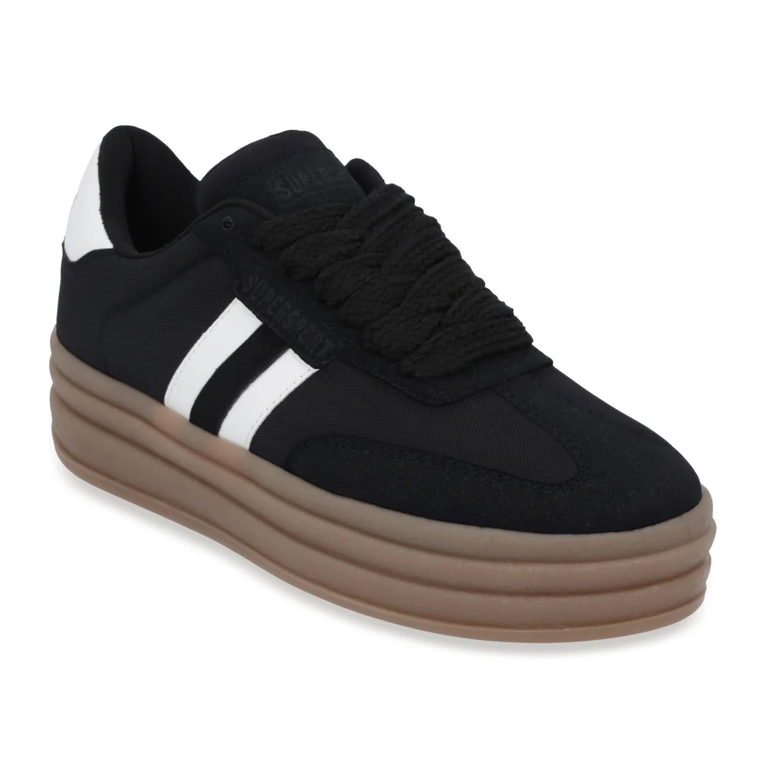 TENIS DEPORTIVO SUPERSPORT DAMA NEGRO 66144
