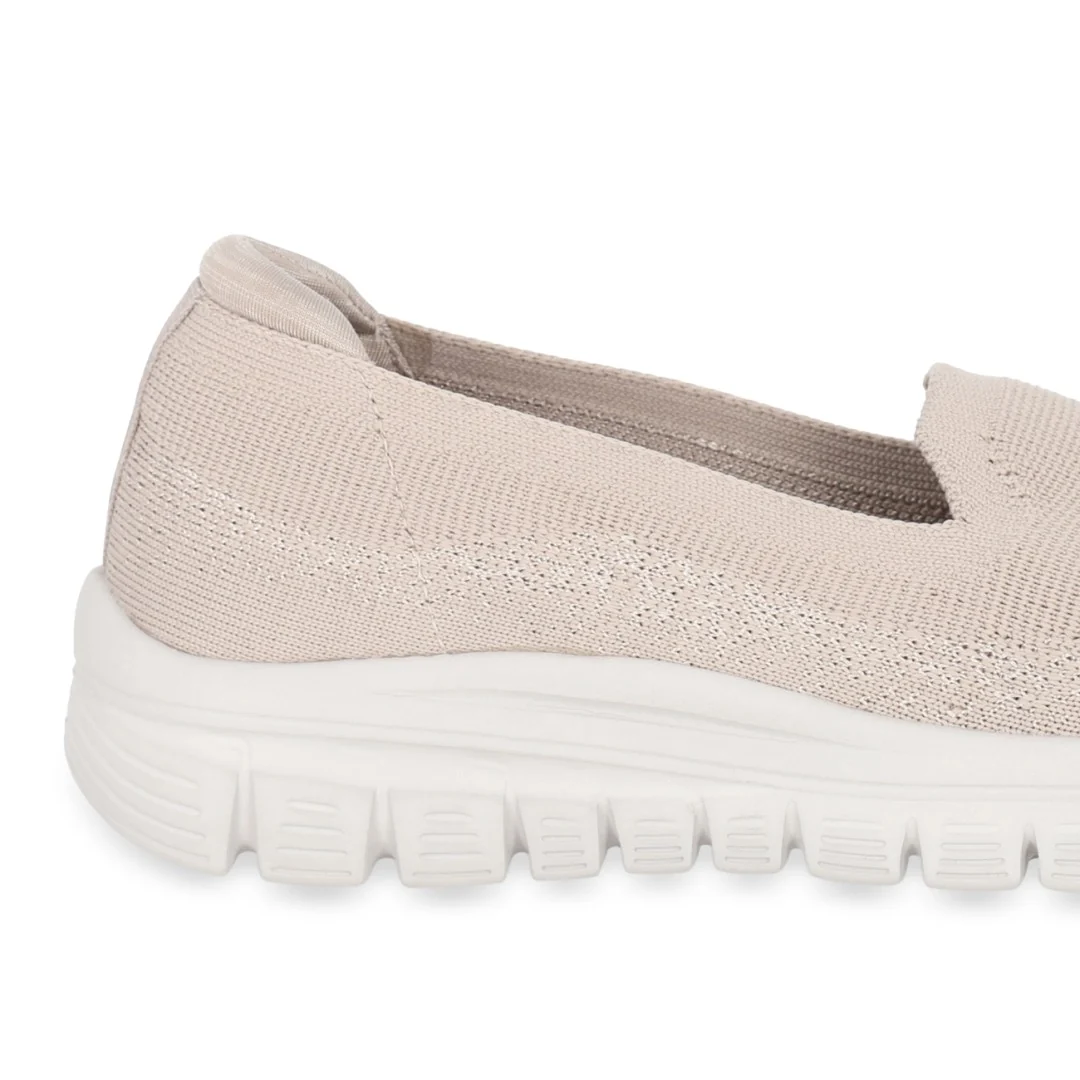 TENIS SKECHERS MUJER BEIGE 65299 - Image 6