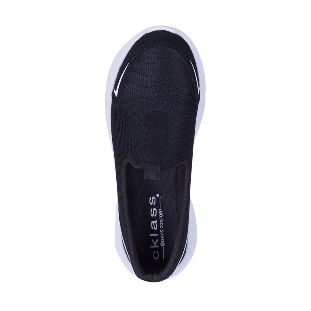 TENIS SLIP ON DE PISO NEGRO 32556 - Image 5