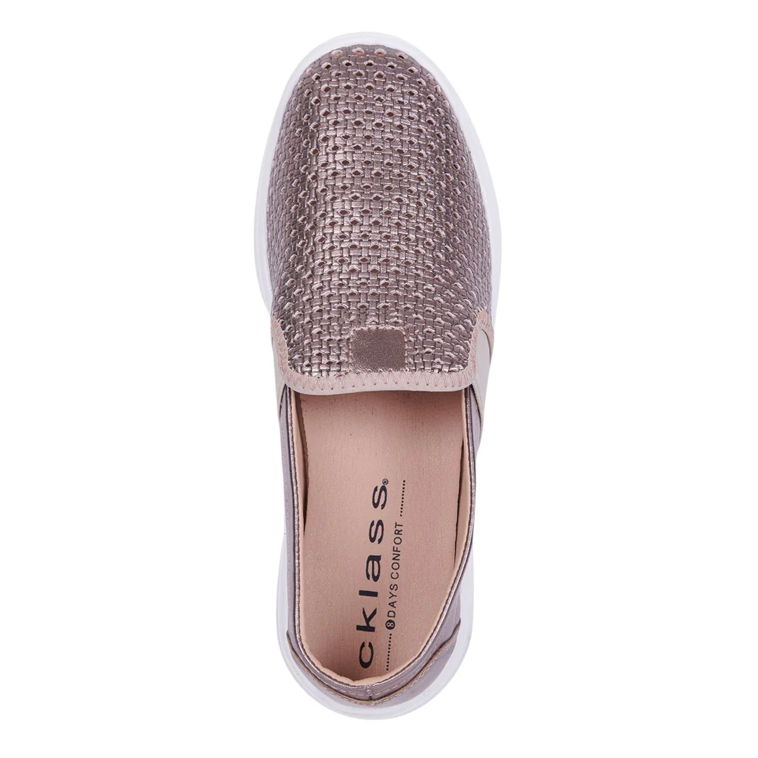TENIS SLIP ON TEXTURIZADO DORADO 56594 - Image 5