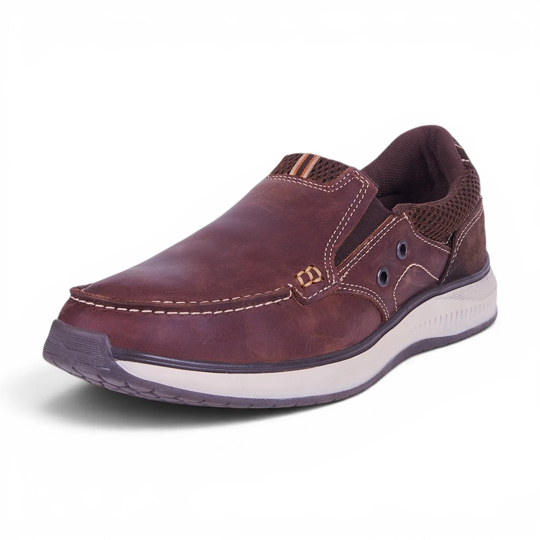 TENIS SLIP ON VACUNO CAFÉ 11369