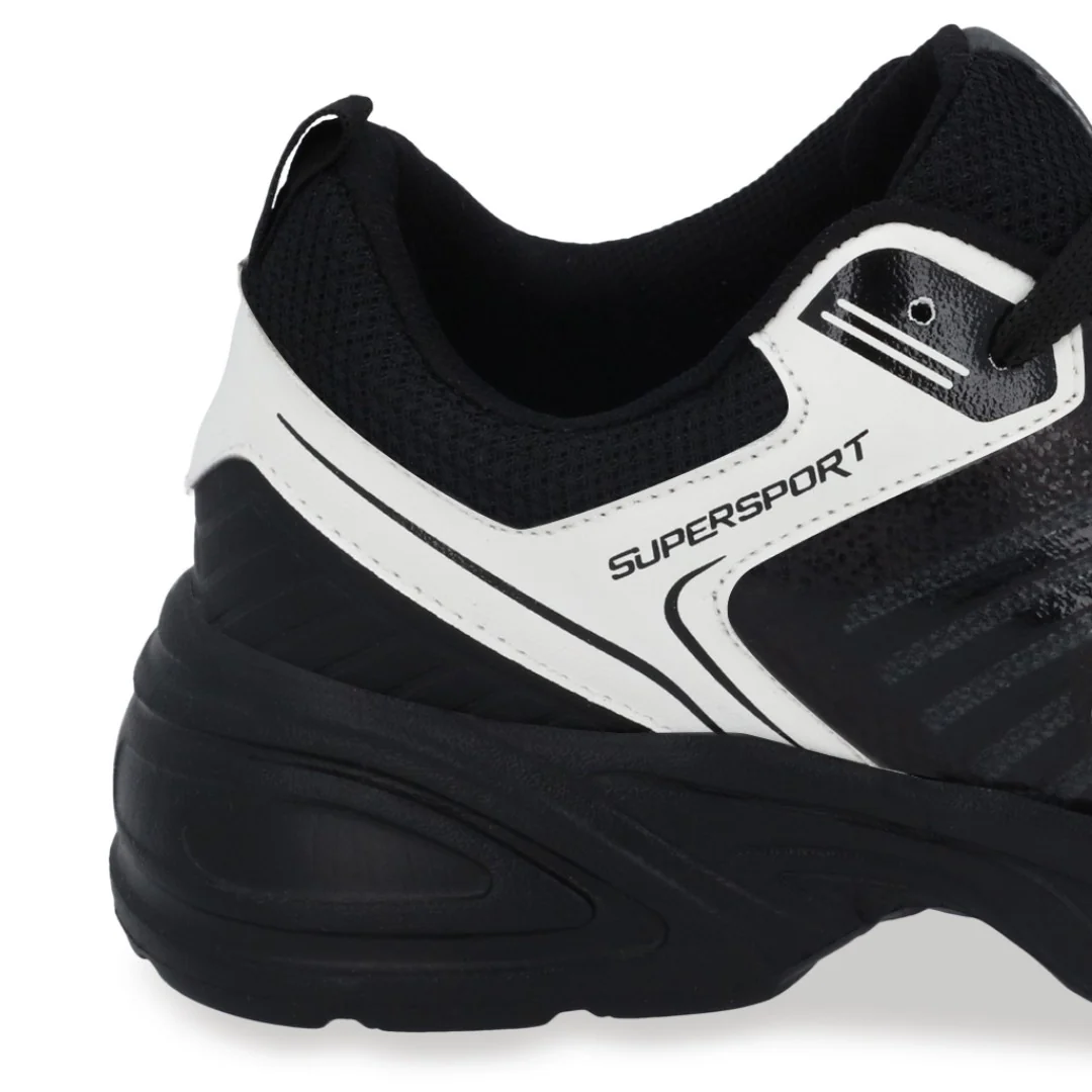 TENIS SUPERSPORT DE DAMA EN COLOR BLANCO/NEGRO 68353 - Image 6