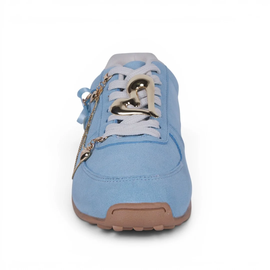 TENIS TRENDY CON CADENAS AZUL 10639 - Image 3