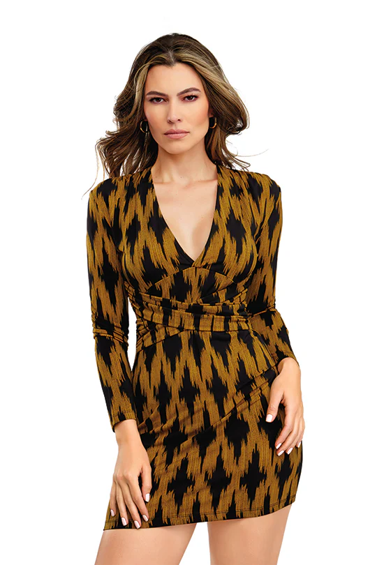 VESTIDO ESTAMPADO MULTICOLOR BODYCON 93032 - Image 2