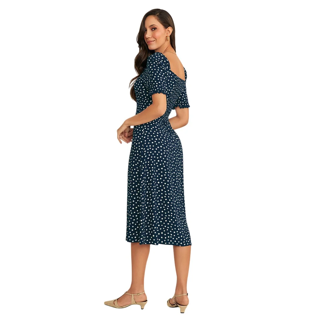 VESTIDO MIDI ESTAMPADO POLKA DOT MULTICOLOR 90984 - Image 2