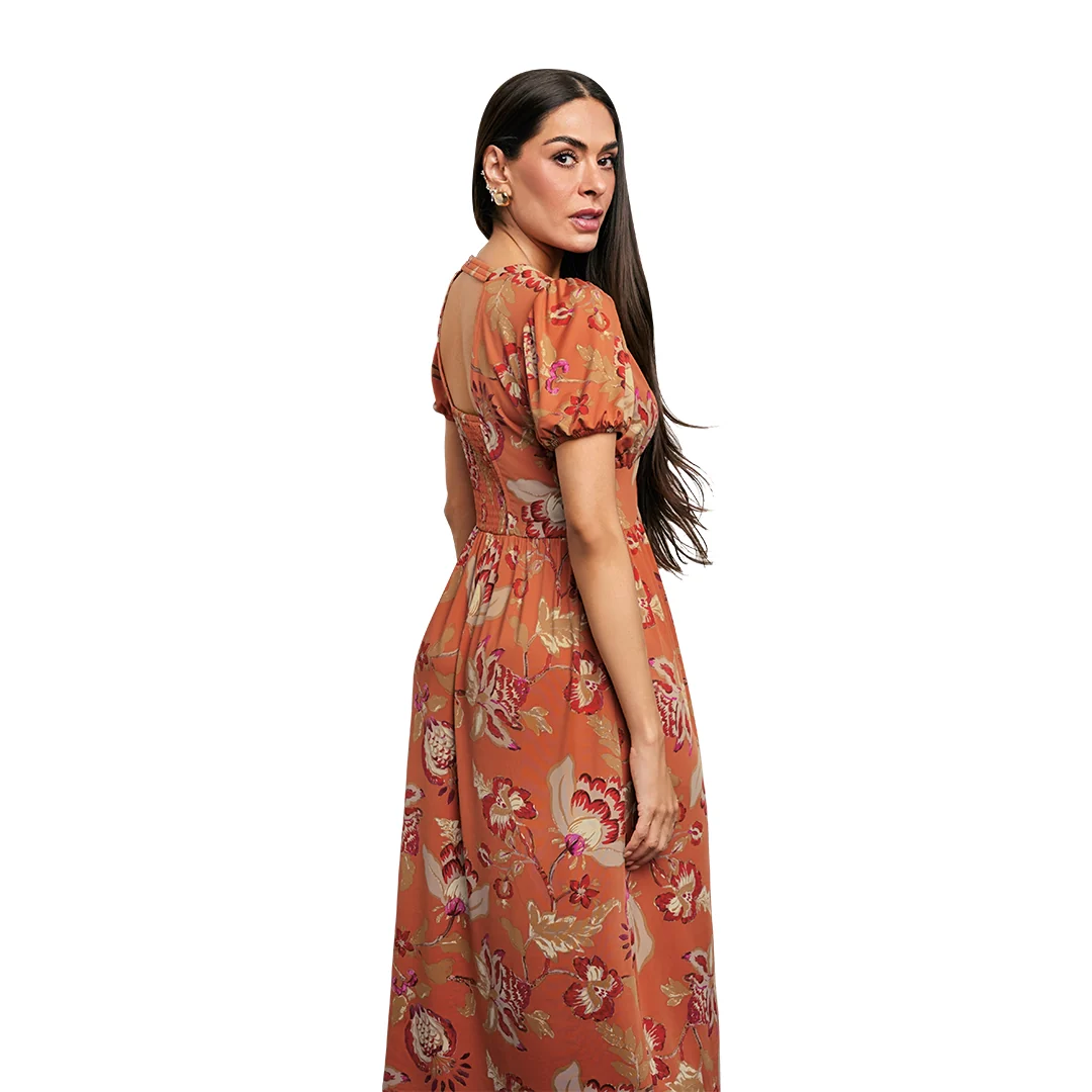VESTIDO MULTICOLOR MIDI TACTO SUAVE 99495 - Image 2