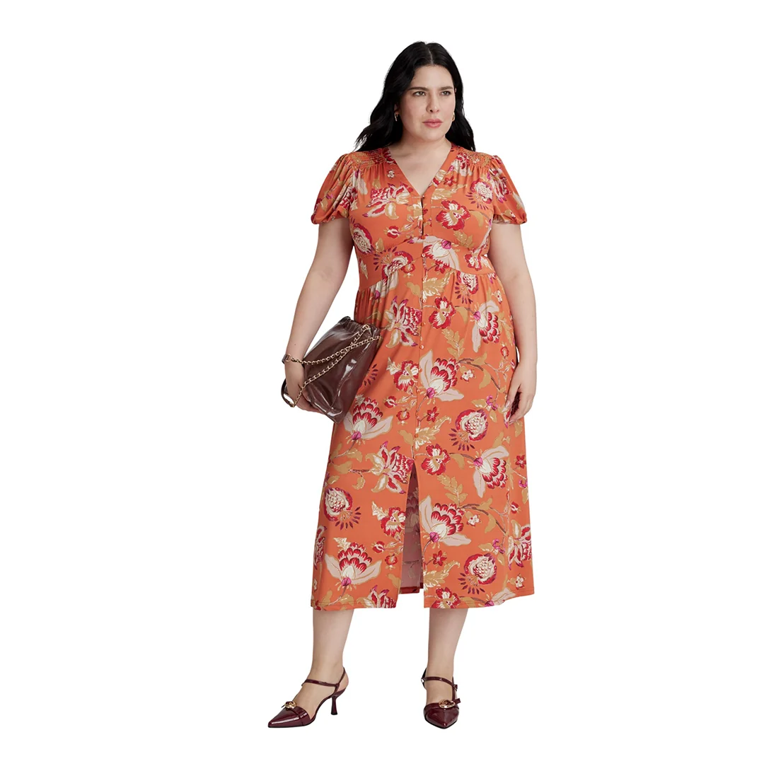 VESTIDO MULTICOLOR MIDI TACTO SUAVE 99495 - Image 3