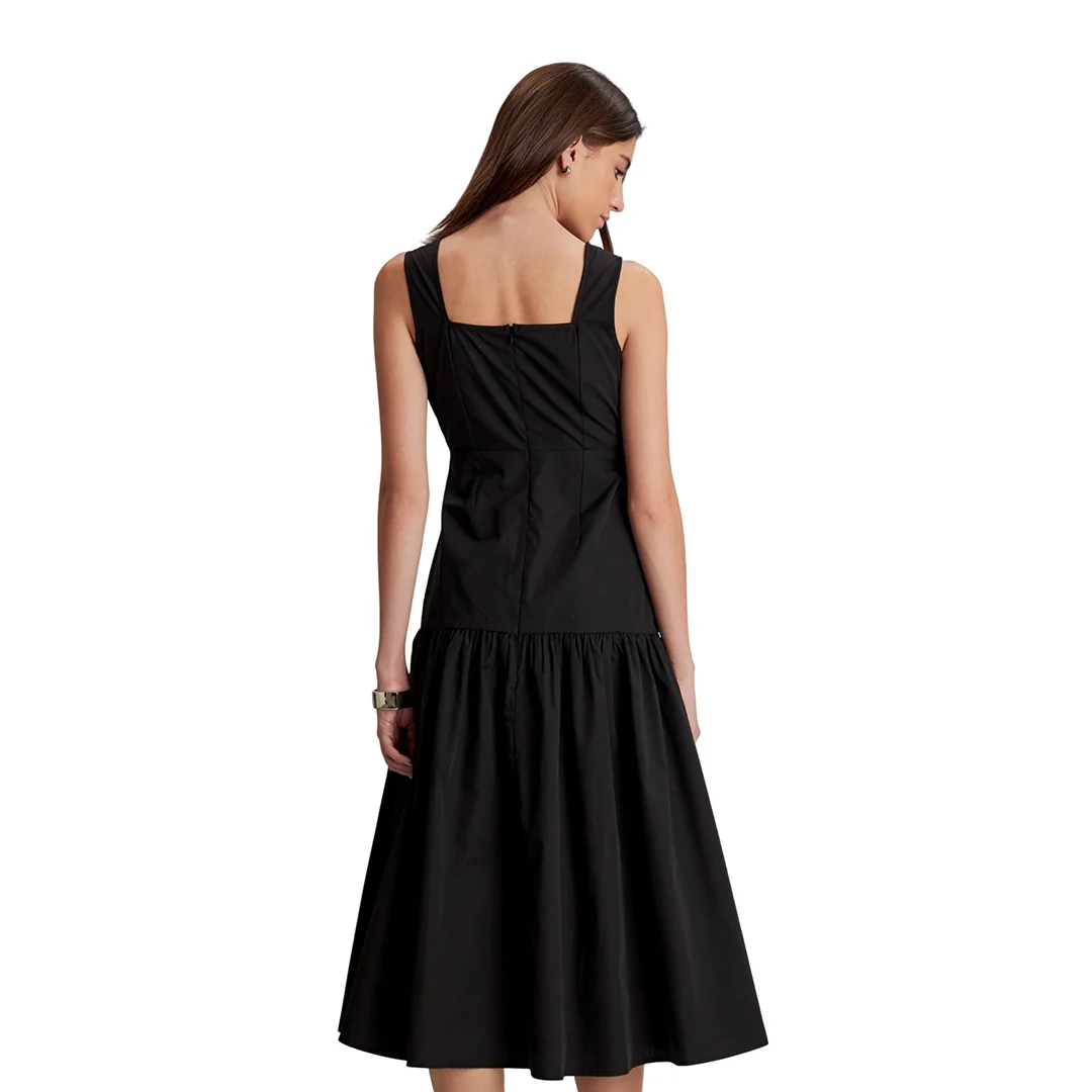 VESTIDO NEGRO CORTE A LA CADERA 97880 - Image 4