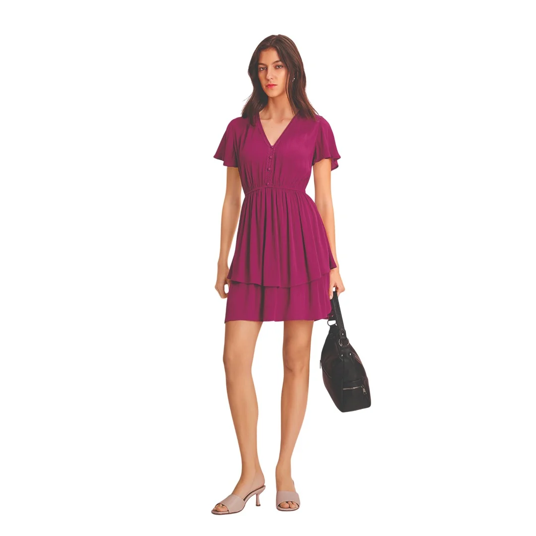 VESTIDO TINTO CAMPESINO CORTO 93651