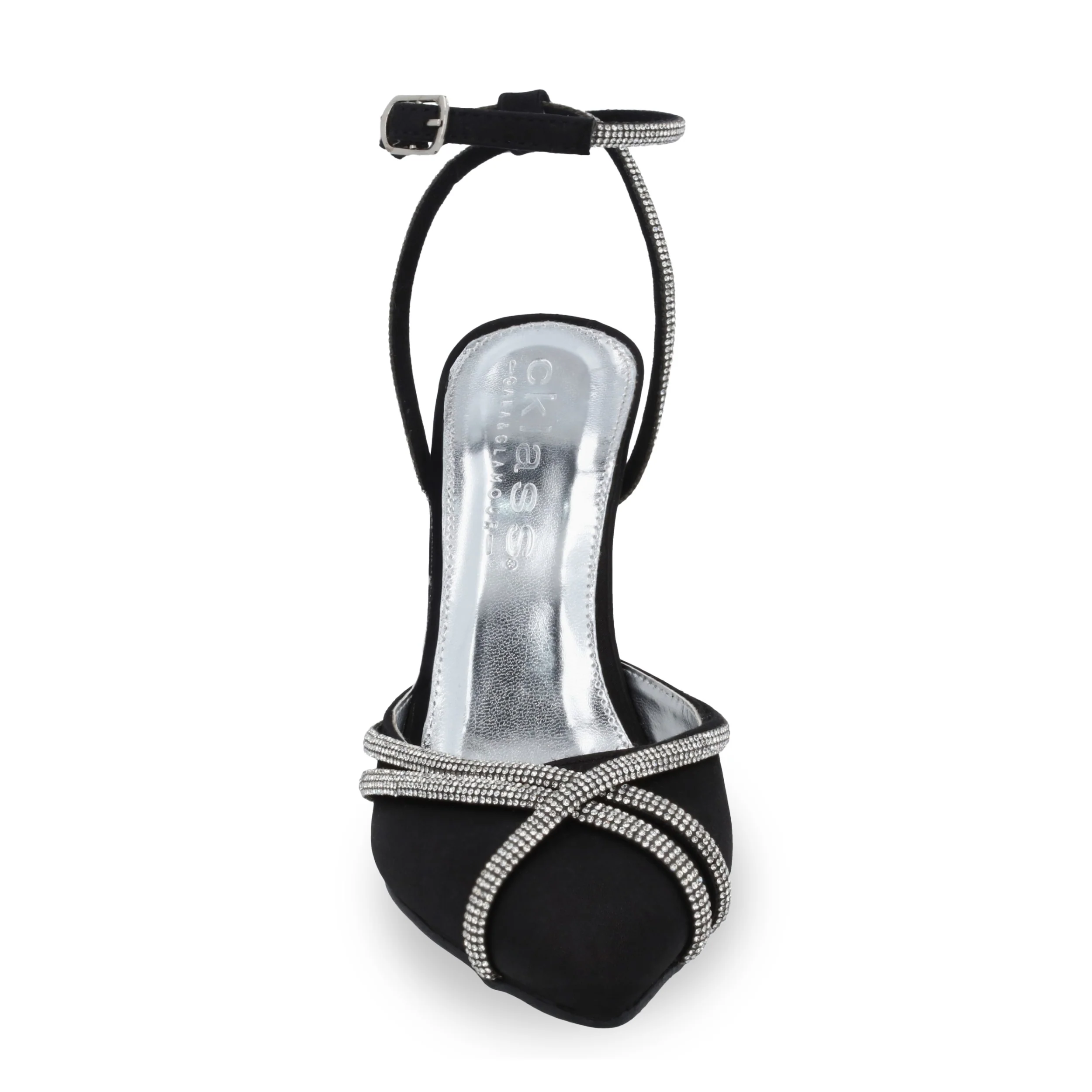 ZAPATILLA DE TACÓN 10CM MUJER NEGRO CON BRILLOS 32421 - Image 3