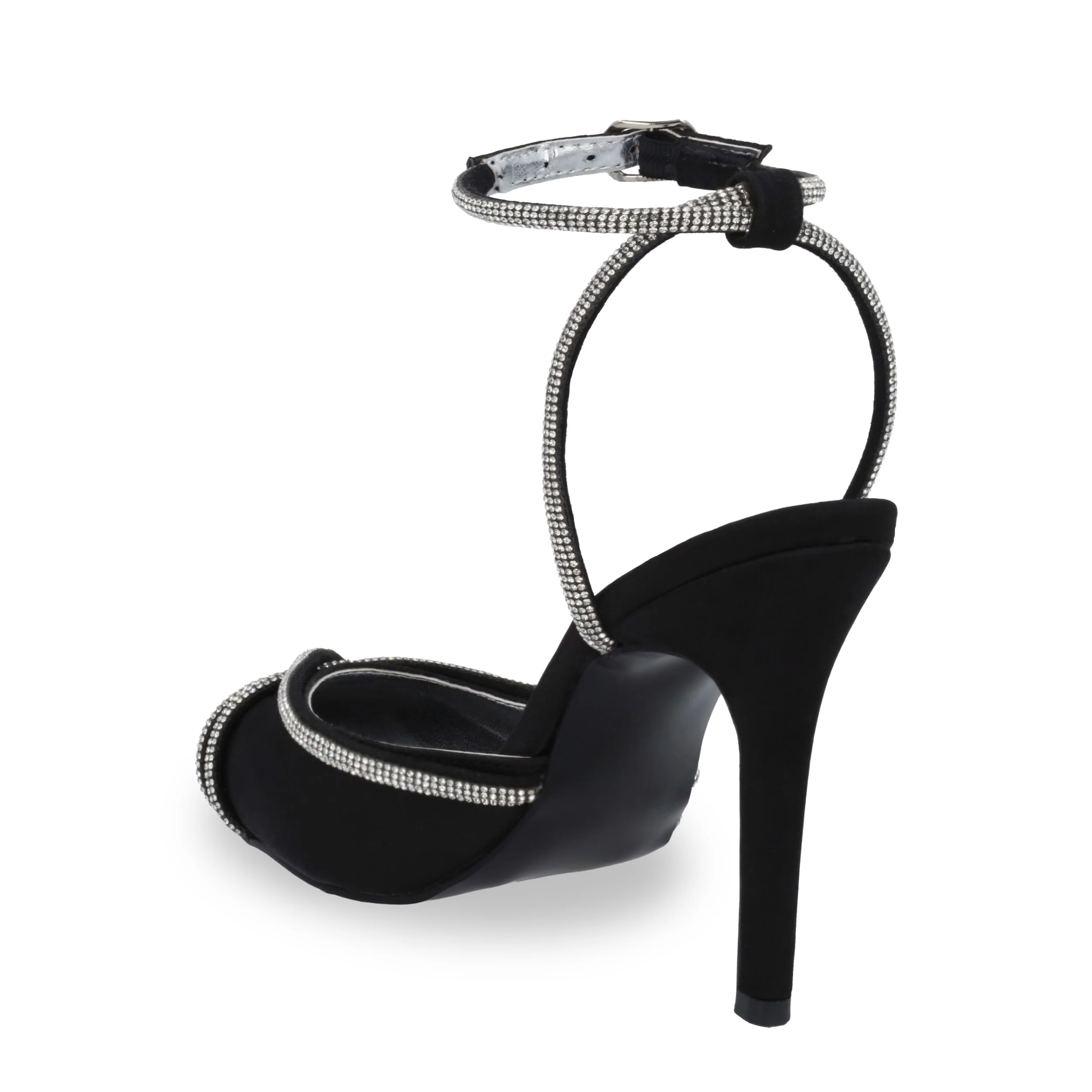 ZAPATILLA DE TACÓN 10CM MUJER NEGRO CON BRILLOS 32421 - Image 4