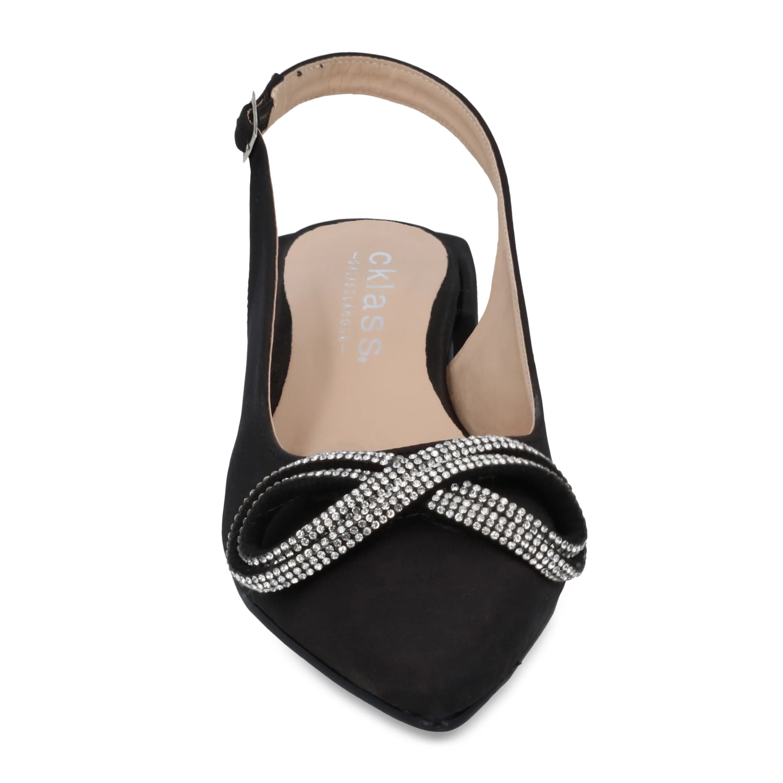 ZAPATILLA DE TACÓN 2CM MUJER NEGRO CON BRILLOS 06090 - Image 3