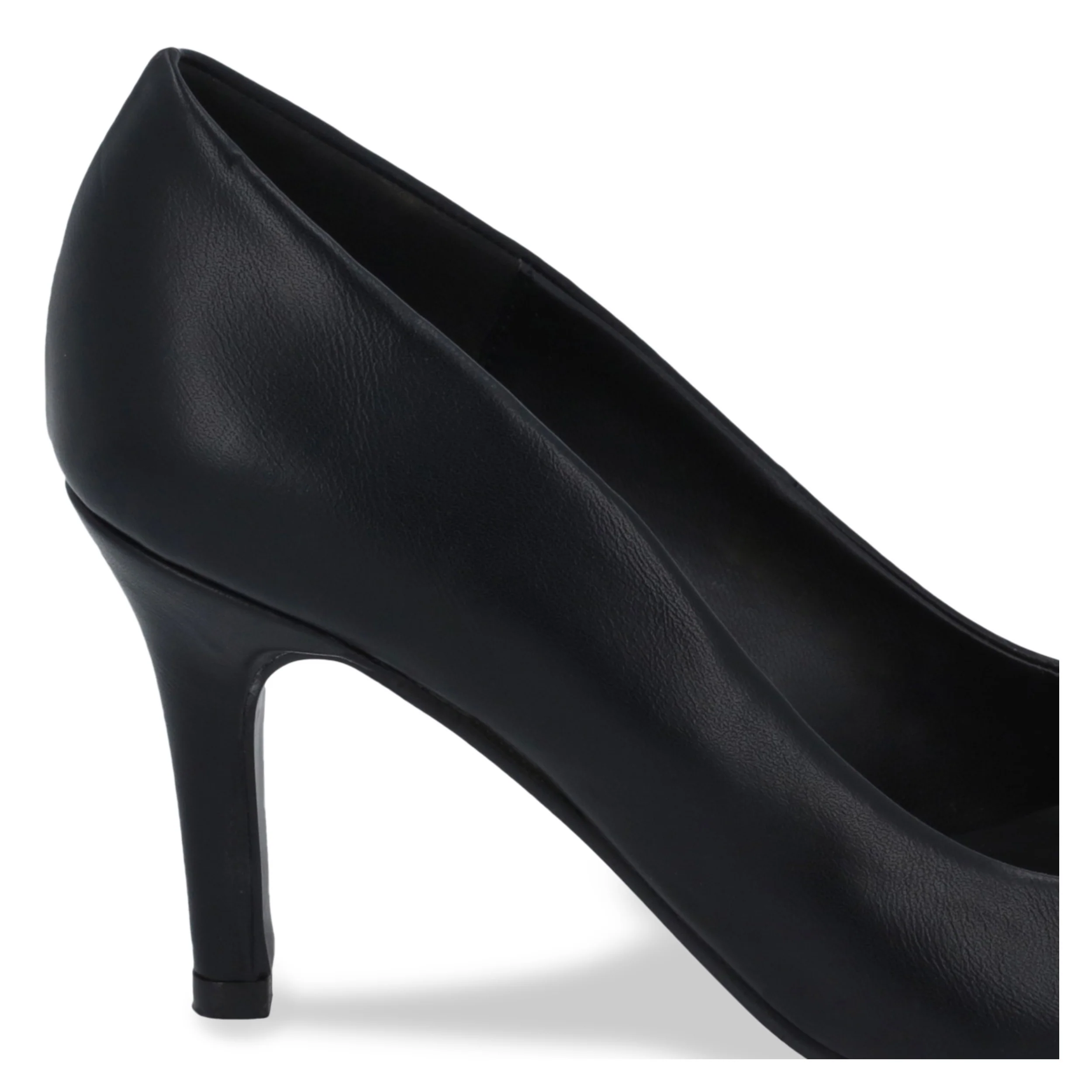 ZAPATILLA DE TACÓN 7CM MUJER NEGRO CON PUNTERA 04150 - Image 6