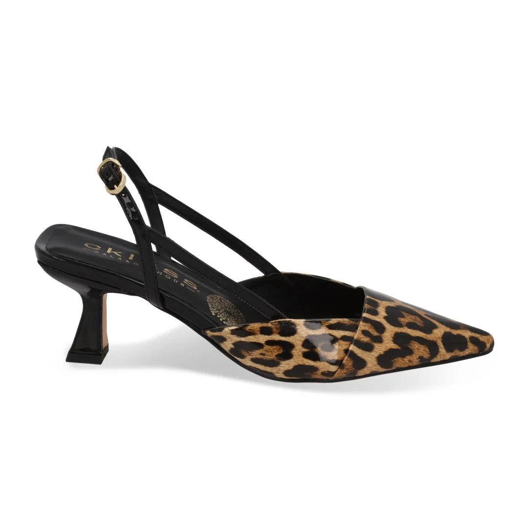 ZAPATILLA DE TACÓN ANIMAL PRINT ACABADO CHAROL 05054 - Image 2