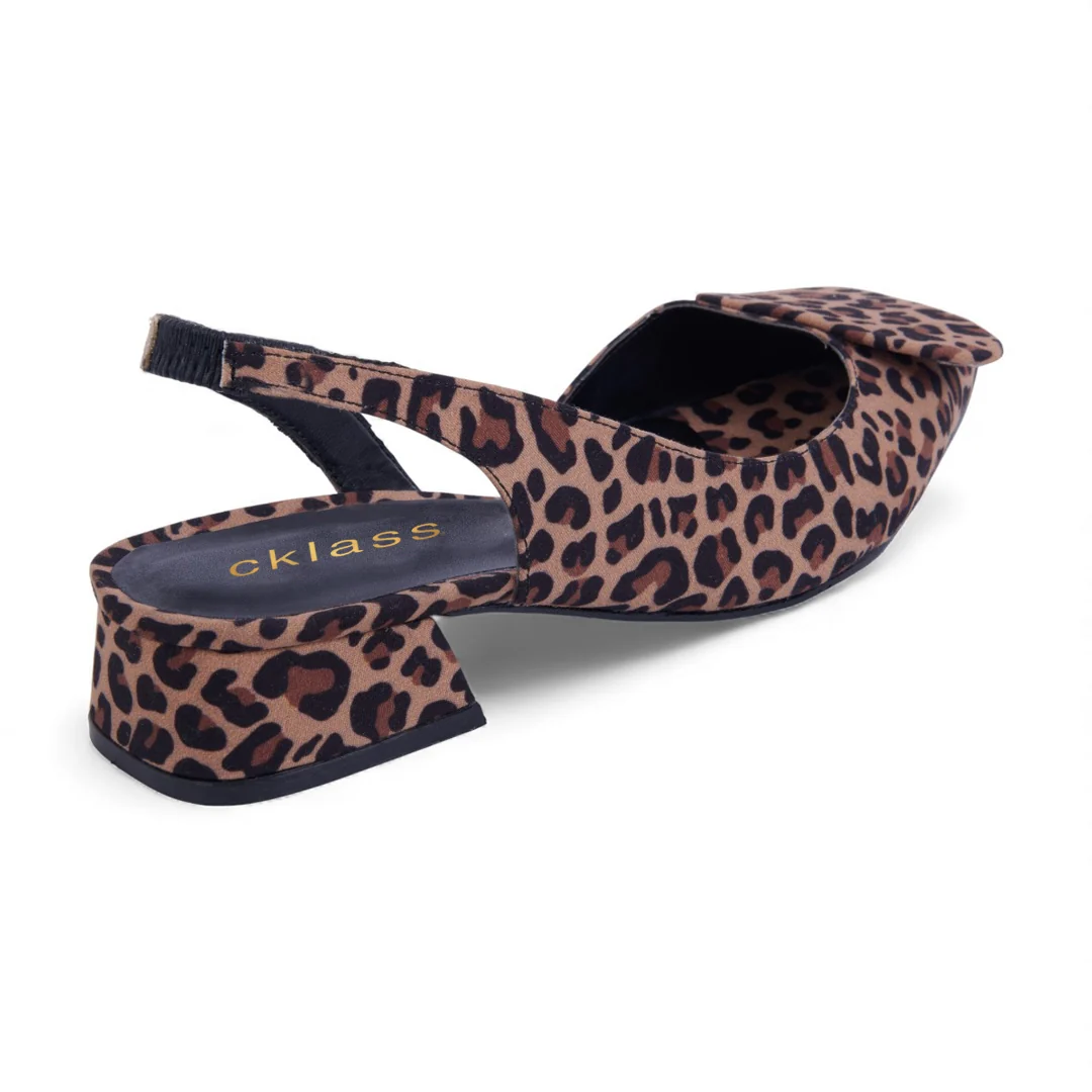 ZAPATILLA DE TACÓN ANIMAL PRINT CON PULSERA 29144 - Image 3